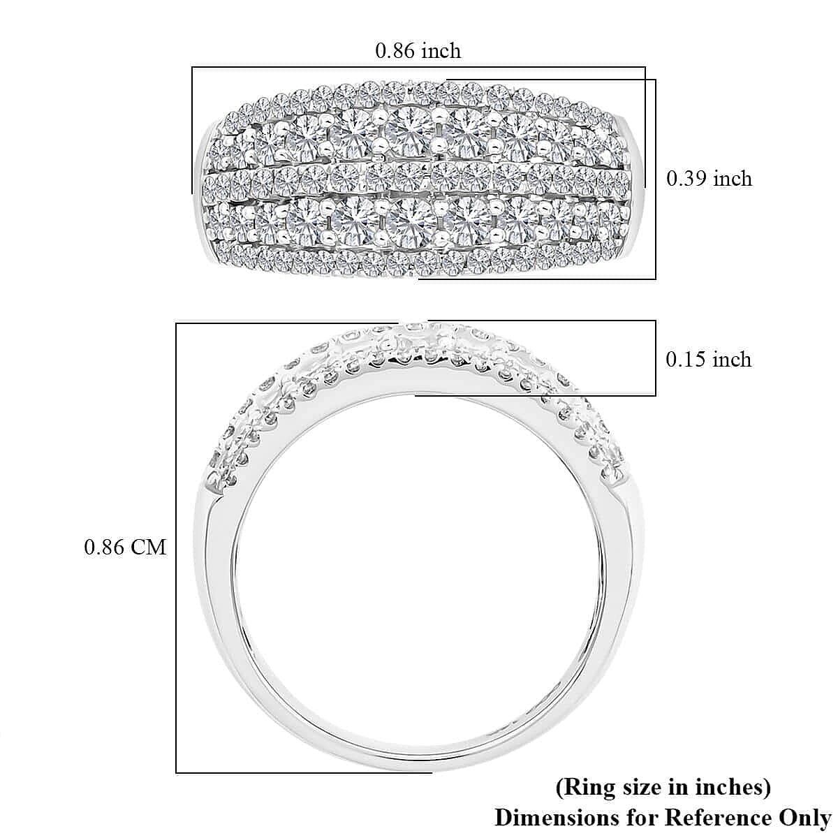 14K White Gold G SI1 Diamond Ring (Size 7.0) 5.75 Grams 1.00 ctw image number 5