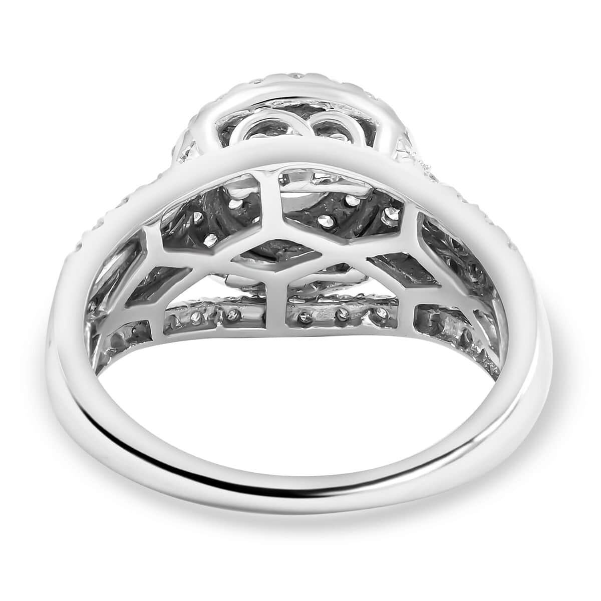 14K White Gold G SI1 Diamond Ring (Size 7.0) 5.75 Grams 1.50 ctw image number 4