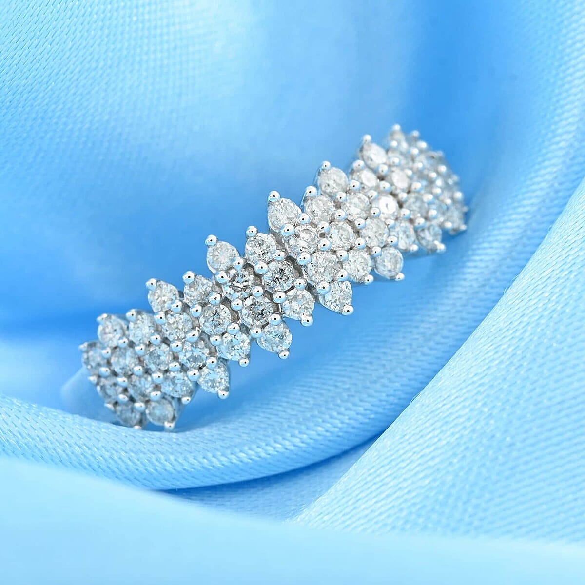 10K White Gold G I1-I2 Diamond Ring (Size 7.0) 0.50 ctw image number 1