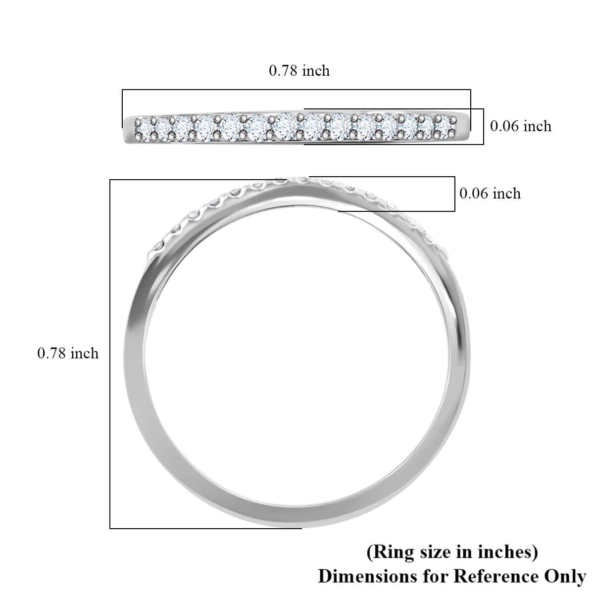 14K White Gold G-H SI1-SI2 Diamond Bridal Ring Set (Size 7.0) 4.65 Grams 0.60 ctw image number 4