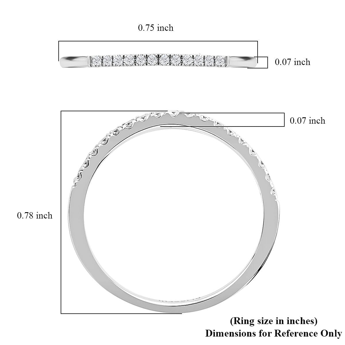 14K White Gold G-H SI1-SI2 Diamond Bridal Set (Size 7.0) 4.10 Grams 1.00 ctw