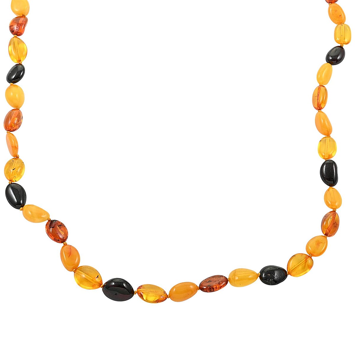 Baltic Amber Beaded Necklace 26 Inches image number 2