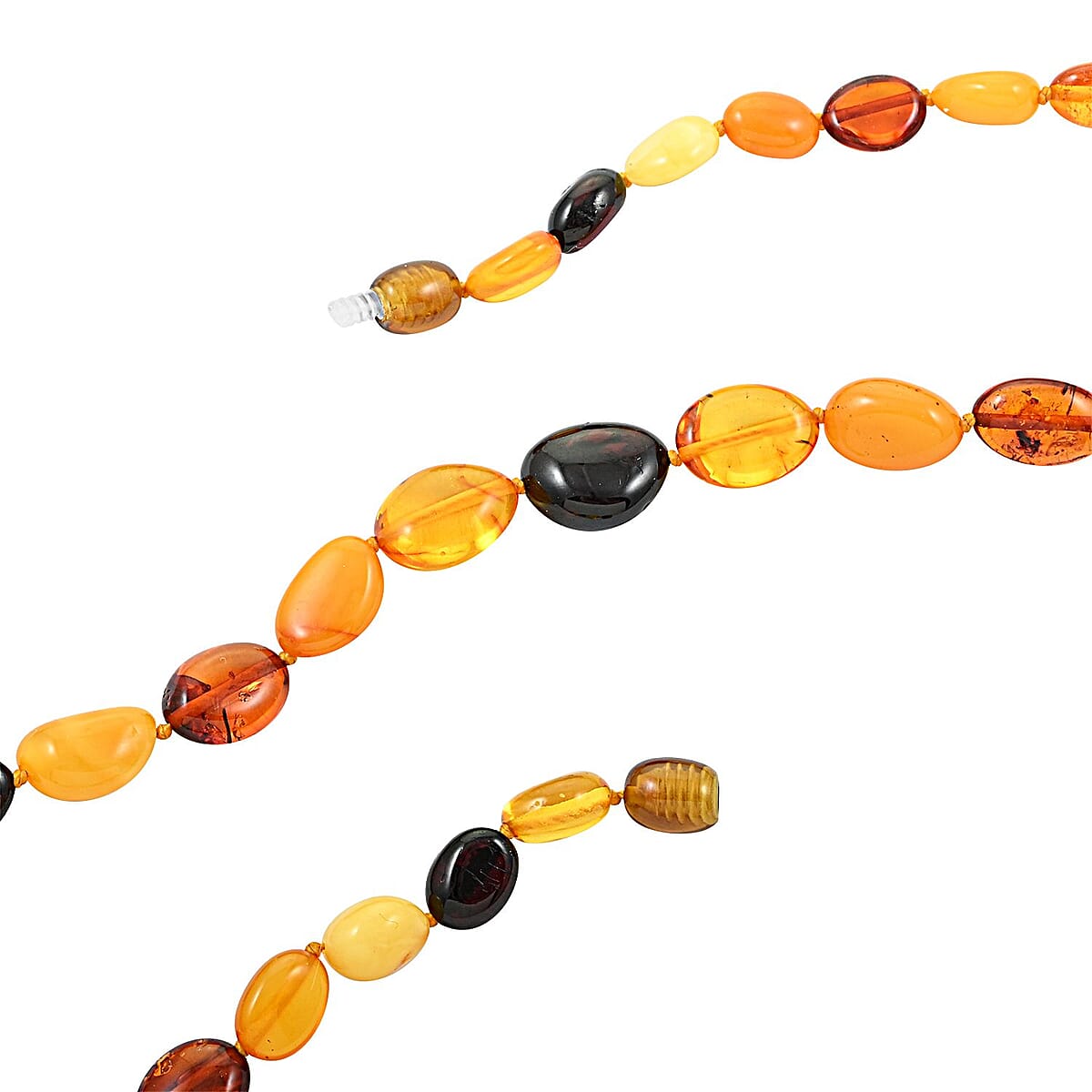 Baltic Amber Beaded Necklace 26 Inches image number 3