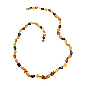 Baltic Amber Beaded Necklace 28 Inches
