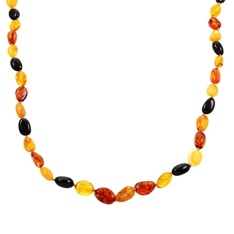 Baltic Amber Beaded Necklace 28 Inches