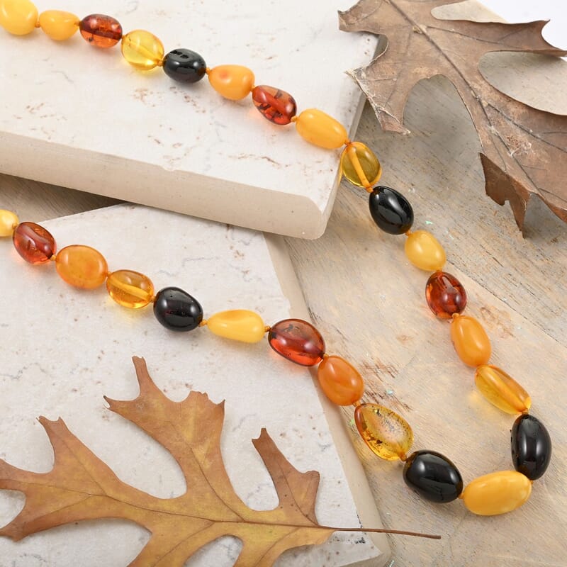 Baltic Amber Beaded Necklace