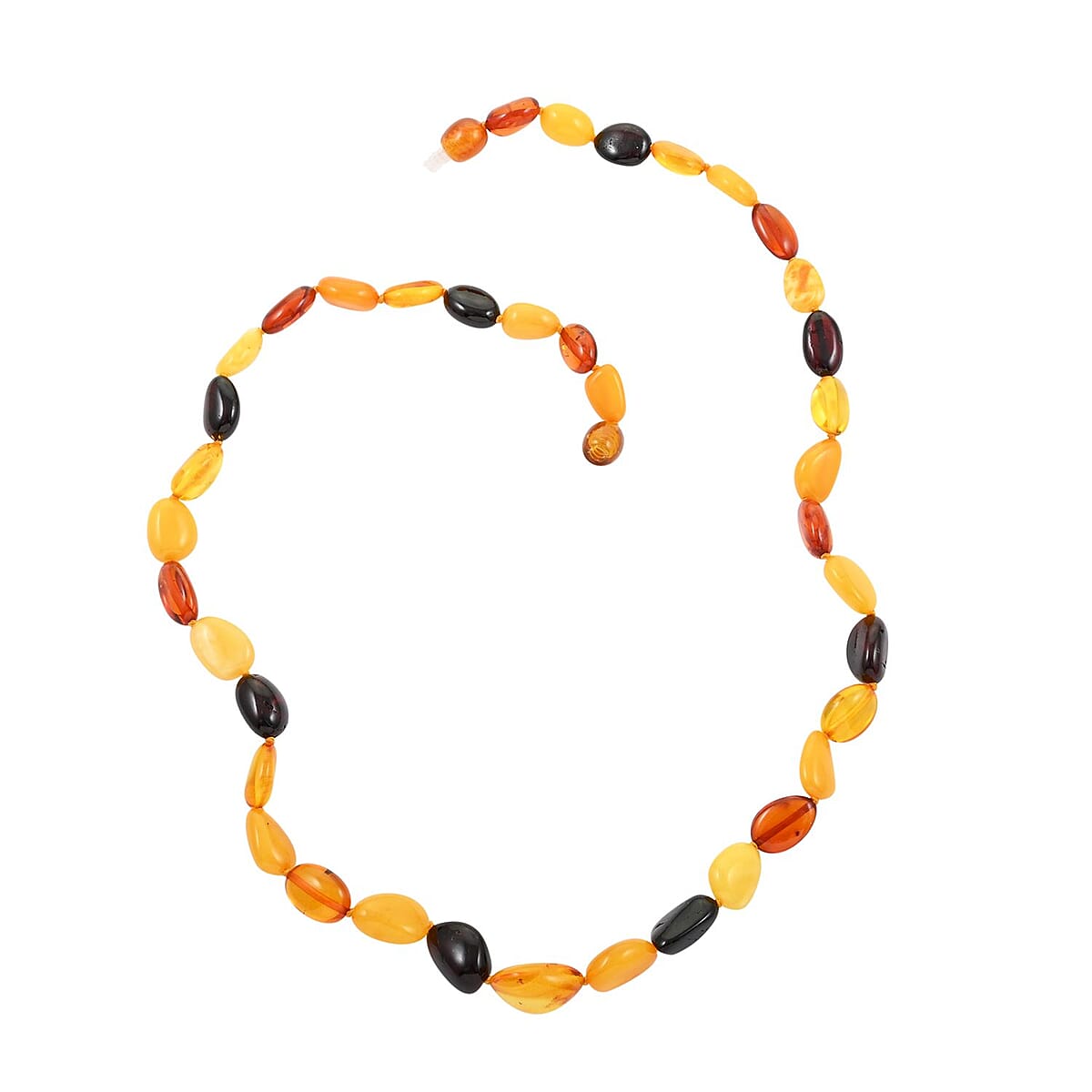 Baltic Amber Beaded Necklace 20 Inches image number 0