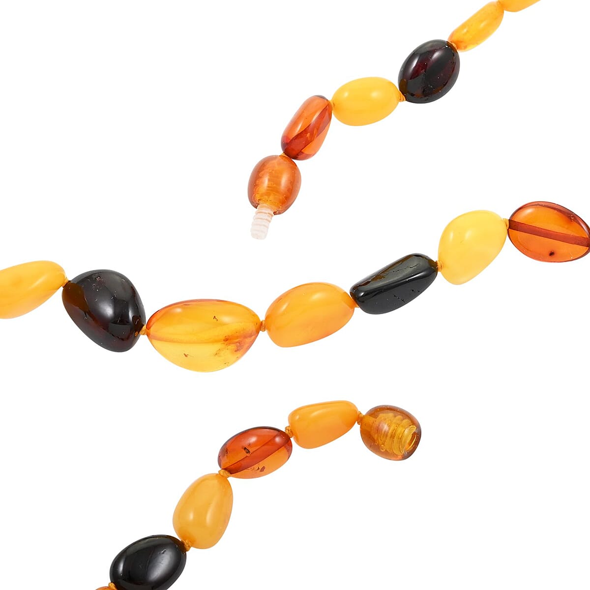 Baltic Amber Beaded Necklace 20 Inches image number 3