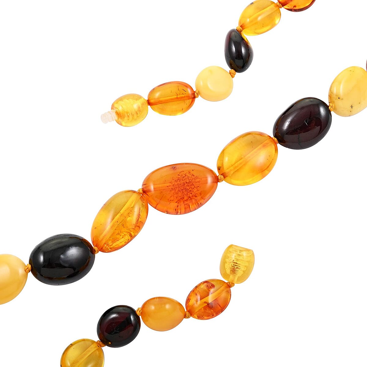 Baltic Amber Beaded Necklace 22 Inches image number 3