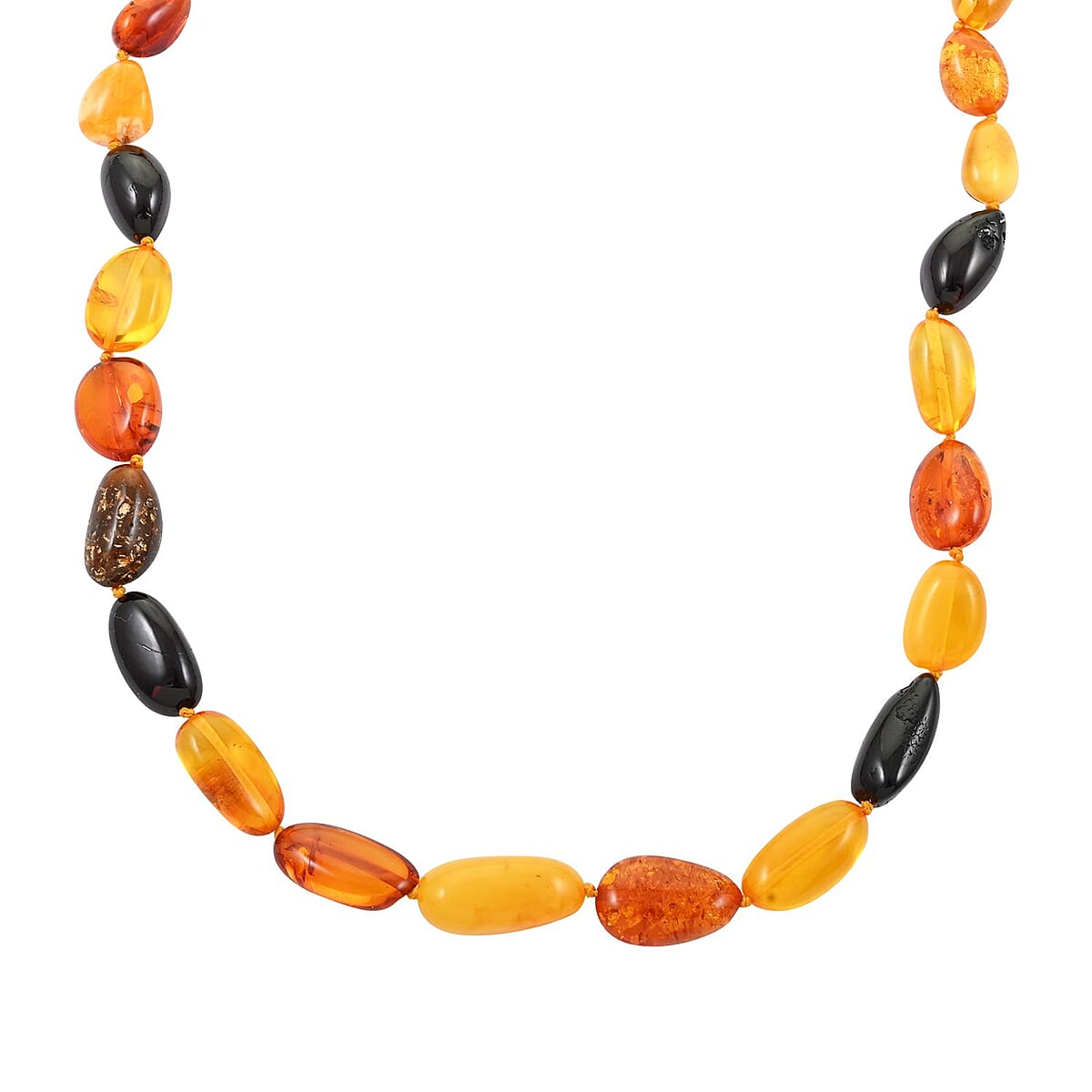 Baltic Amber Beaded Necklace 20 Inches image number 2