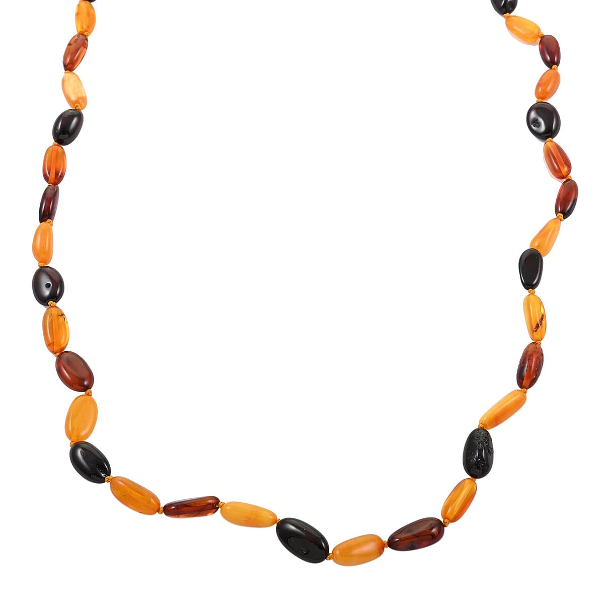 Baltic Amber Beaded Necklace 20 Inches image number 2