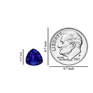 Certified and Appraised AAAA Tanzanite (Trl 8.5 mm) 2.00 ctw