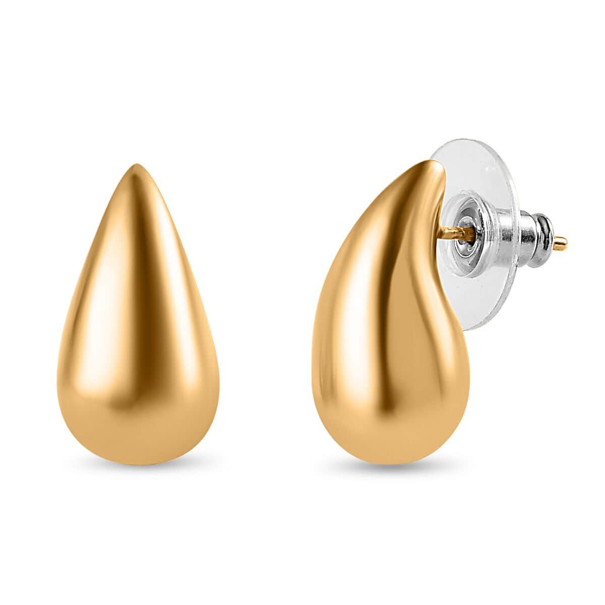 Vermeil Yellow Gold Over Sterling Silver Tear Drop Water Drop Earrings 6.80 Grams image number 0
