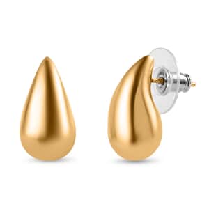 Vermeil Yellow Gold Over Sterling Silver Tear Drop Water Drop Earrings 6.80 Grams