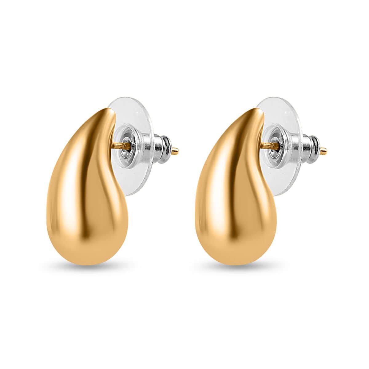 Vermeil Yellow Gold Over Sterling Silver Tear Drop Water Drop Earrings 6.80 Grams image number 3