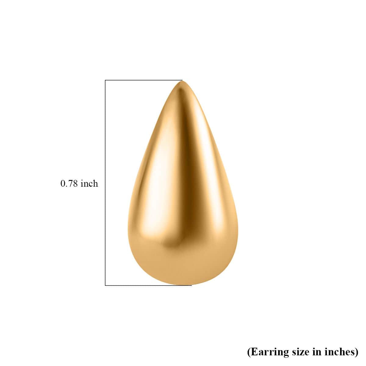 Vermeil Yellow Gold Over Sterling Silver Tear Drop Water Drop Earrings 6.80 Grams image number 5