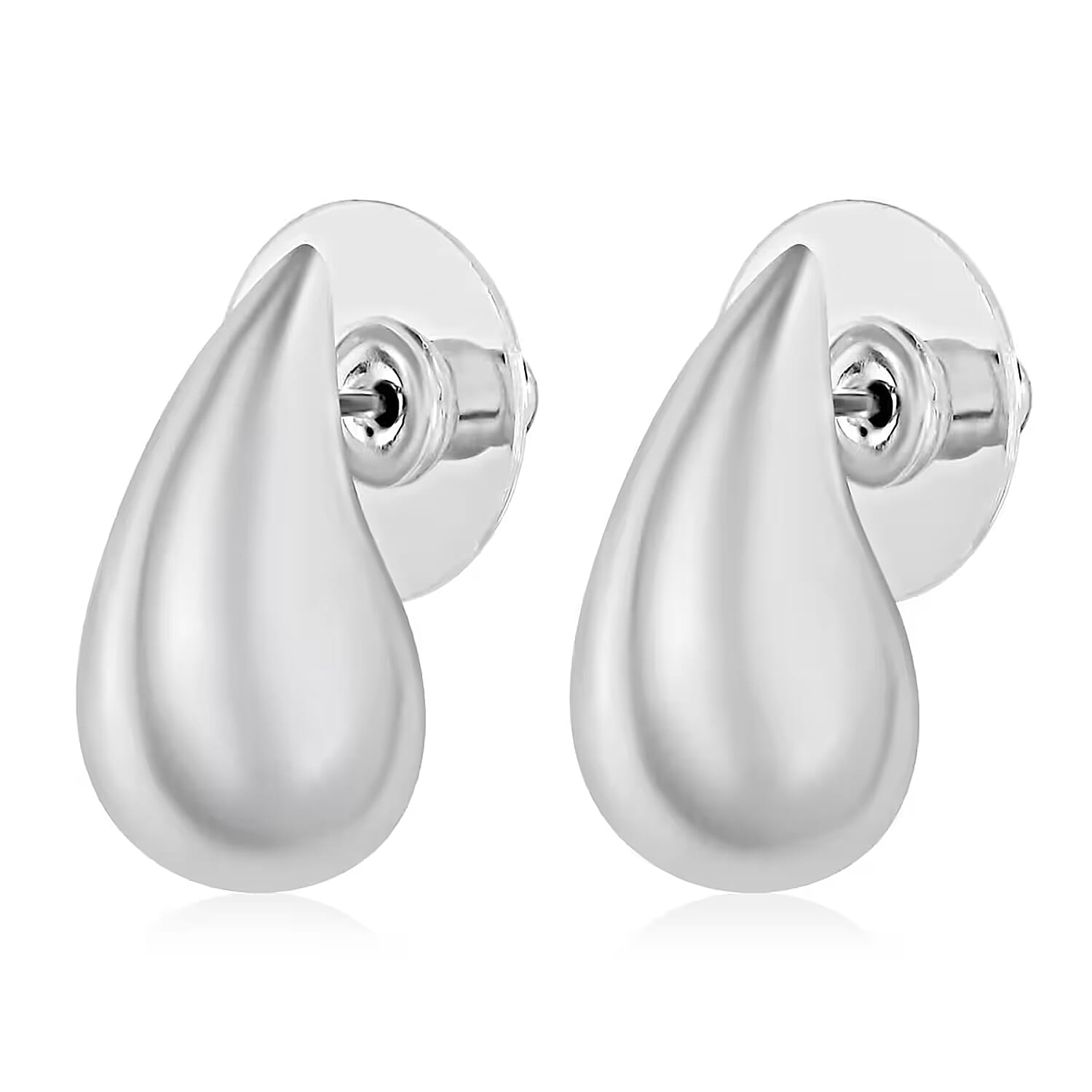 Raindrop Earrings in Platinum Over Sterling Silver 6.60 Grams