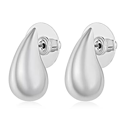 Raindrop Earrings in Platinum Over Sterling Silver 6.60 Grams