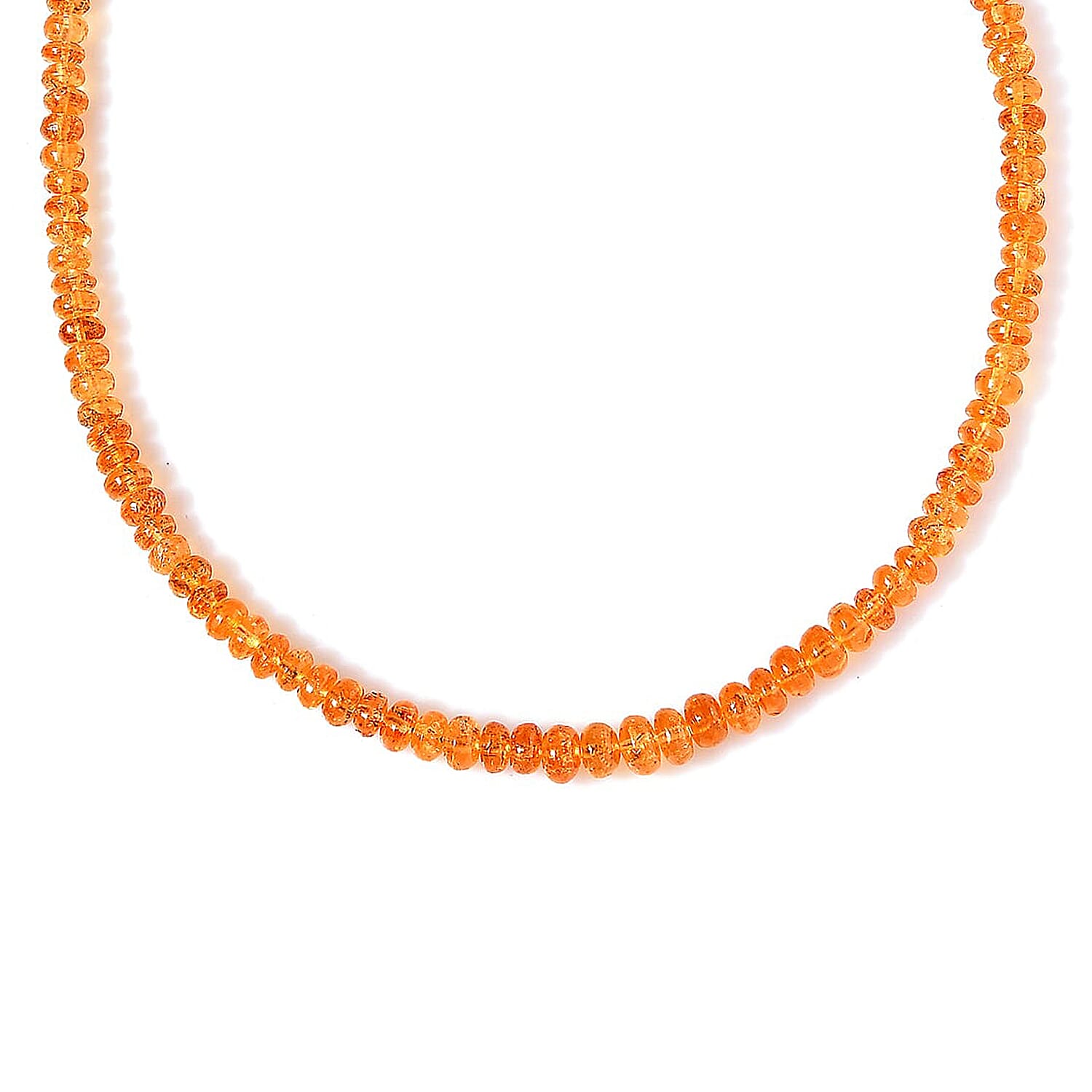 Certified & Appraised Iliana 18K Yellow Gold AAAA Viceroy Spessartine Garnet Beaded Necklace 18-20 Inches 65.00 ctw