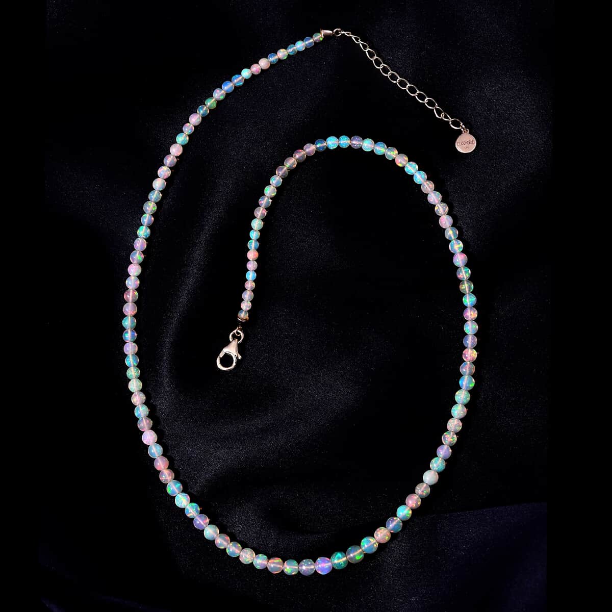 Certified & Appraised Luxoro 14K Yellow Gold AAAA Ethiopian Welo Opal Beaded Necklace 18-20 Inches 35.00 ctw image number 0