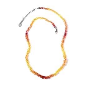 Certified & Appraised Rhapsody 950 Platinum AAAA Multi Sapphire Beaded Graduation Necklace 18-20 Inches 55.00 ctw