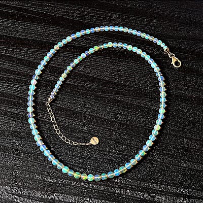 Certified & Appraised Luxoro 14K Yellow Gold AAAA Ethiopian Welo Opal Beaded Necklace 18-20 Inches 30.00 ctw