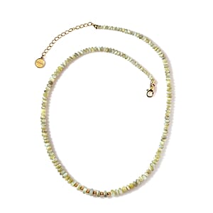 Certified & Appraised Iliana 18K Yellow Gold AAA Cat's Eye Beaded Graduation Necklace 18-20 Inches 90.00 ctw