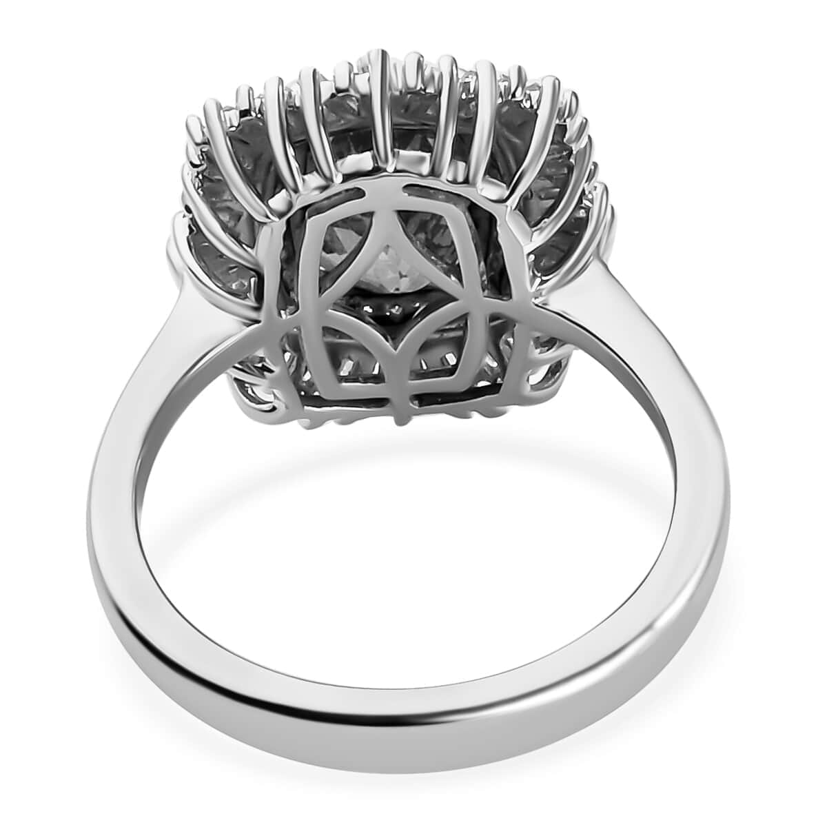 Rhapsody 950 Platinum AAAA Tanzanite and Diamond Cocktail Ring, Halo Ring, Cocktail Ring, Tanzanite Ring 5.85 Grams 3.35 ctw (Size 8.5) image number 4