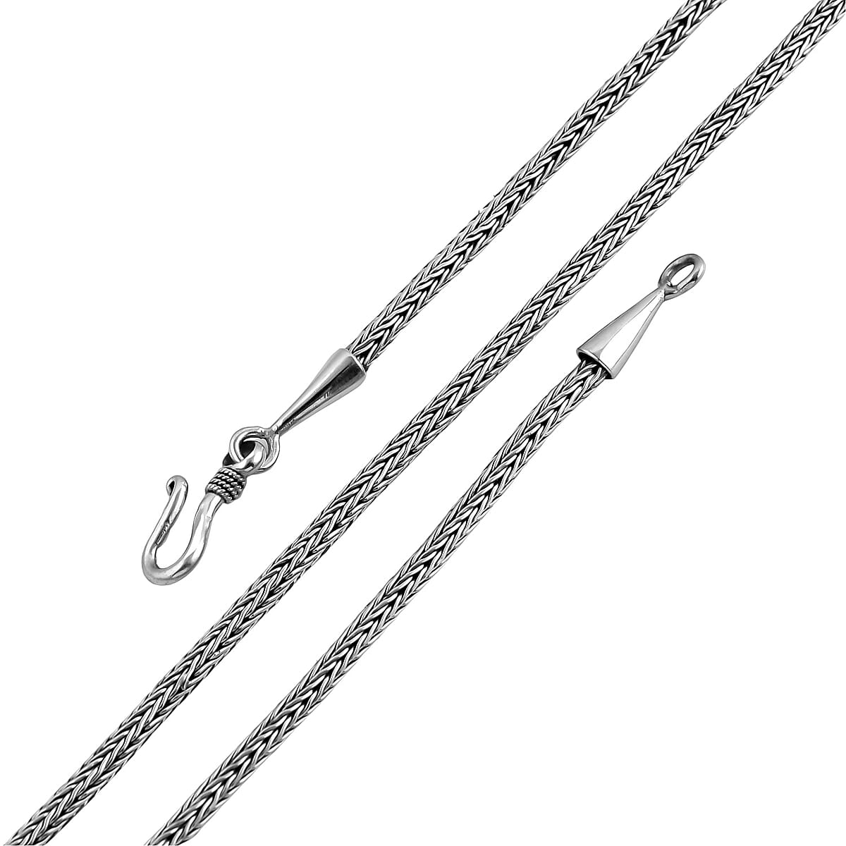 Bali Legacy Sterling Silver 2.5mm Tulang Naga Necklace 30 Inches 22.75 Grams image number 3