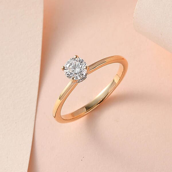 Iliana Diamond G-H SI1 0.50 ctw Ring in 18K Yellow Gold (Size 10.0)