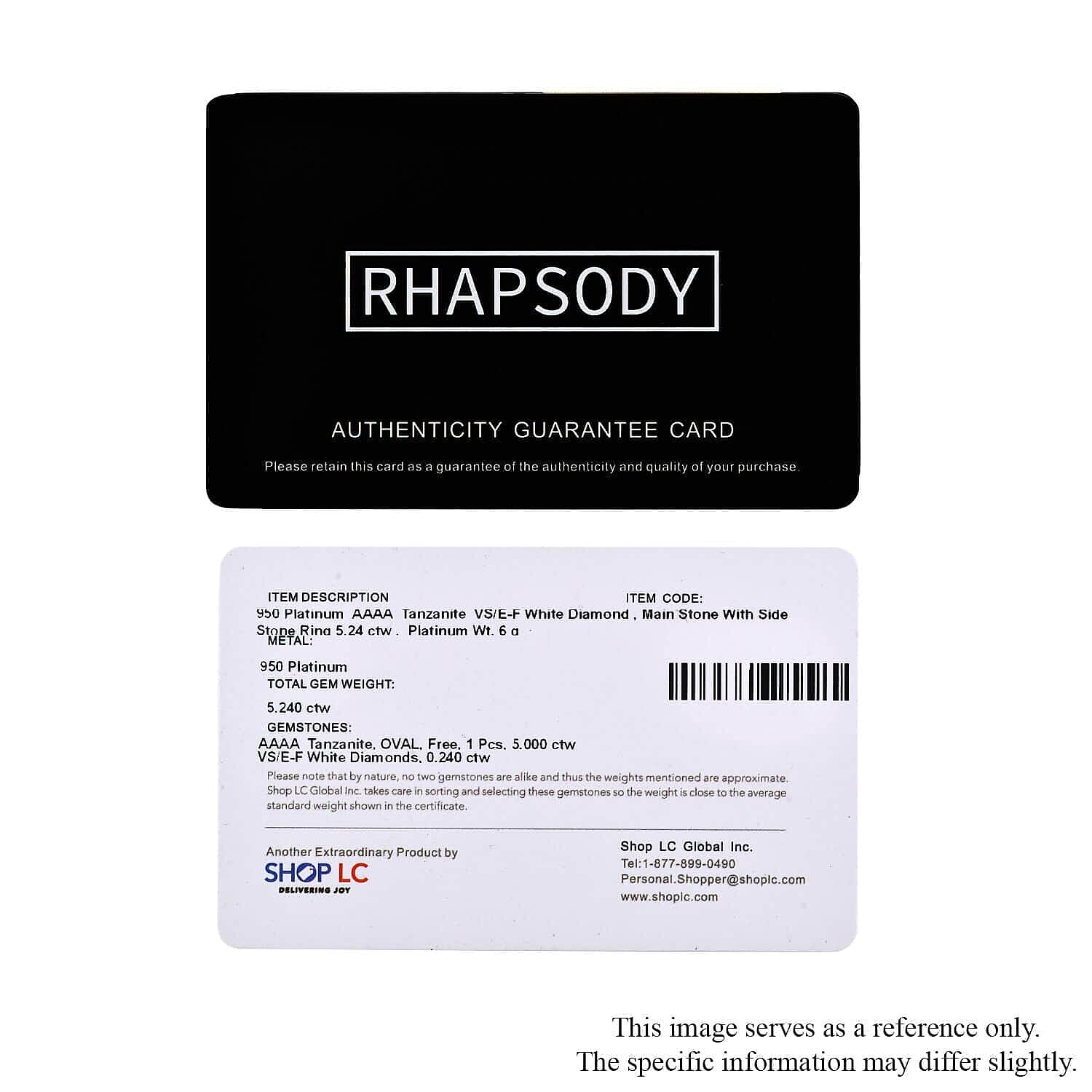 Rhapsody 950 Platinum AAAA Tanzanite and E-F VS2 Diamond Ring (Size 10.0) 7.65 Grams 5.20 ctw