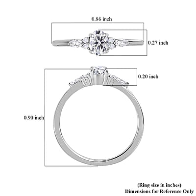 Iliana 18K White Gold Diamond G-H SI Ring (Size 5.0) 0.50 ctw
