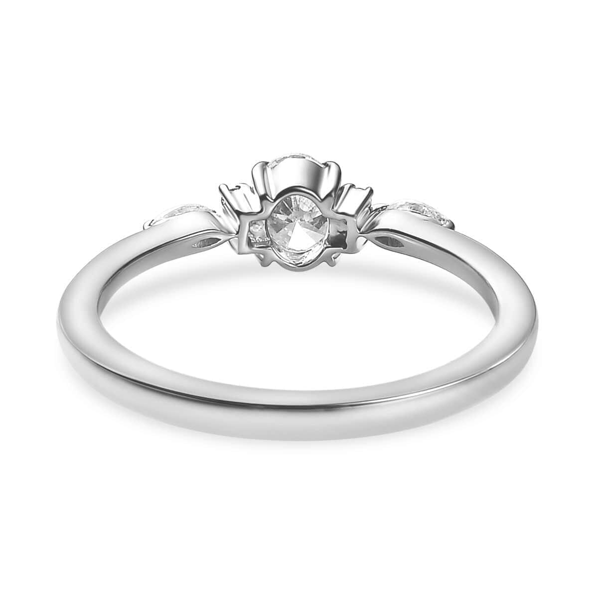 Iliana 18K White Gold Diamond G-H SI Ring (Size 8.5) 0.50 ctw image number 4
