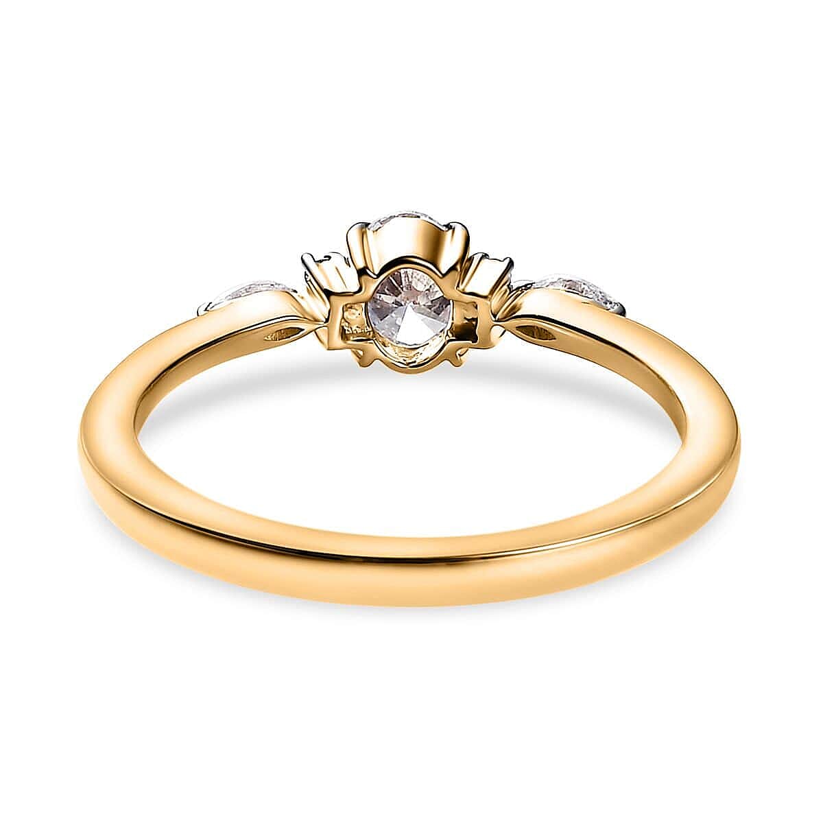 Iliana 18K Yellow Gold Diamond G-H SI Ring (Size 8.5) 0.50 ctw image number 4