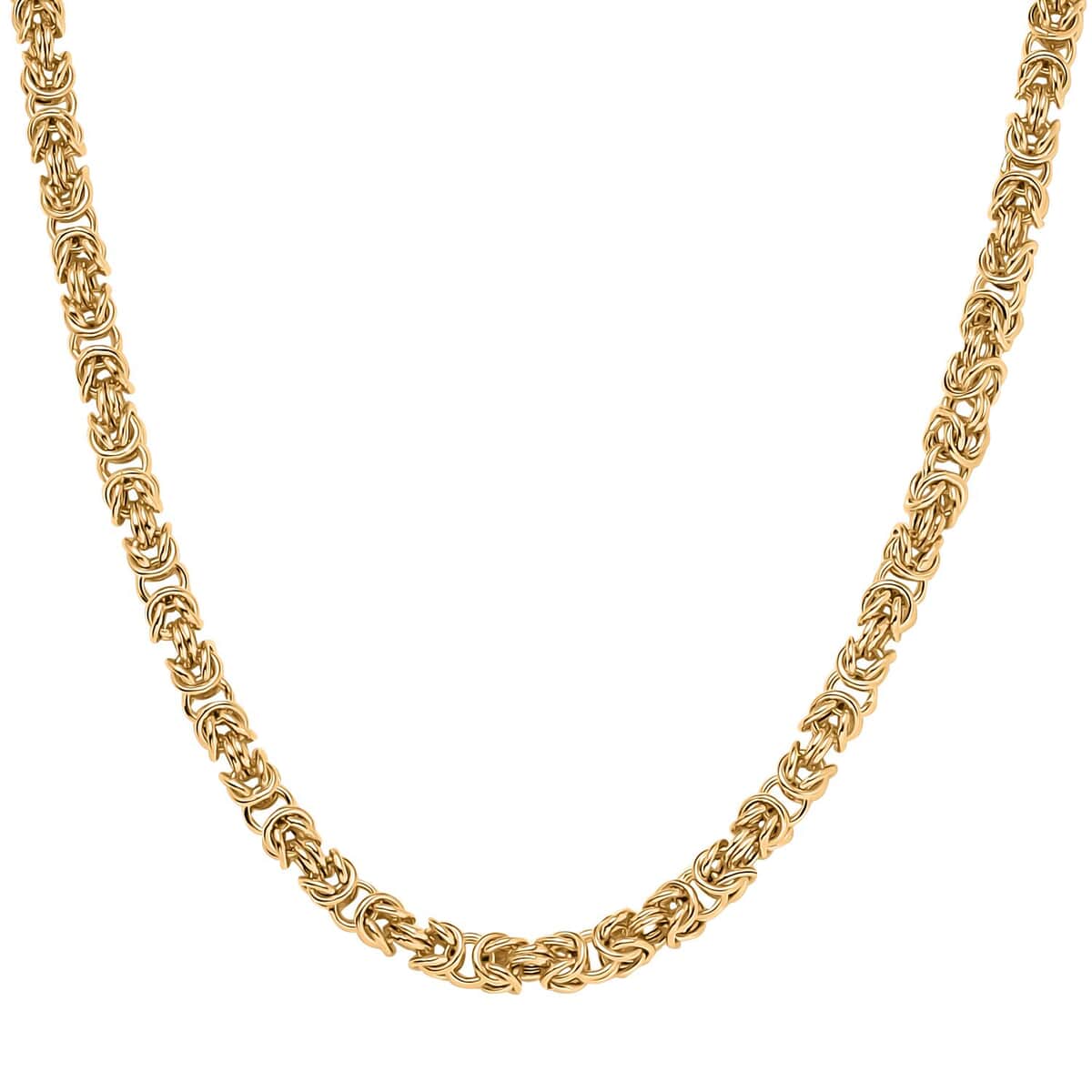 22K Yellow Gold Byzantine Chain Necklace 19.50 Inches 13.95 Grams image number 0