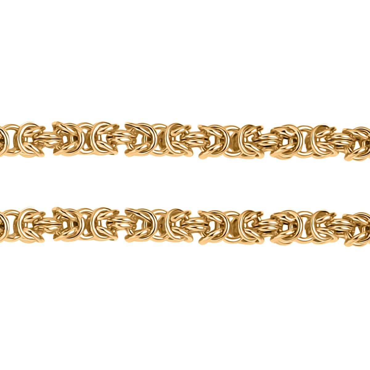 22K Yellow Gold 4.30mm Byzantine Chain Necklace 19.75 Inches 13.95 Grams image number 5