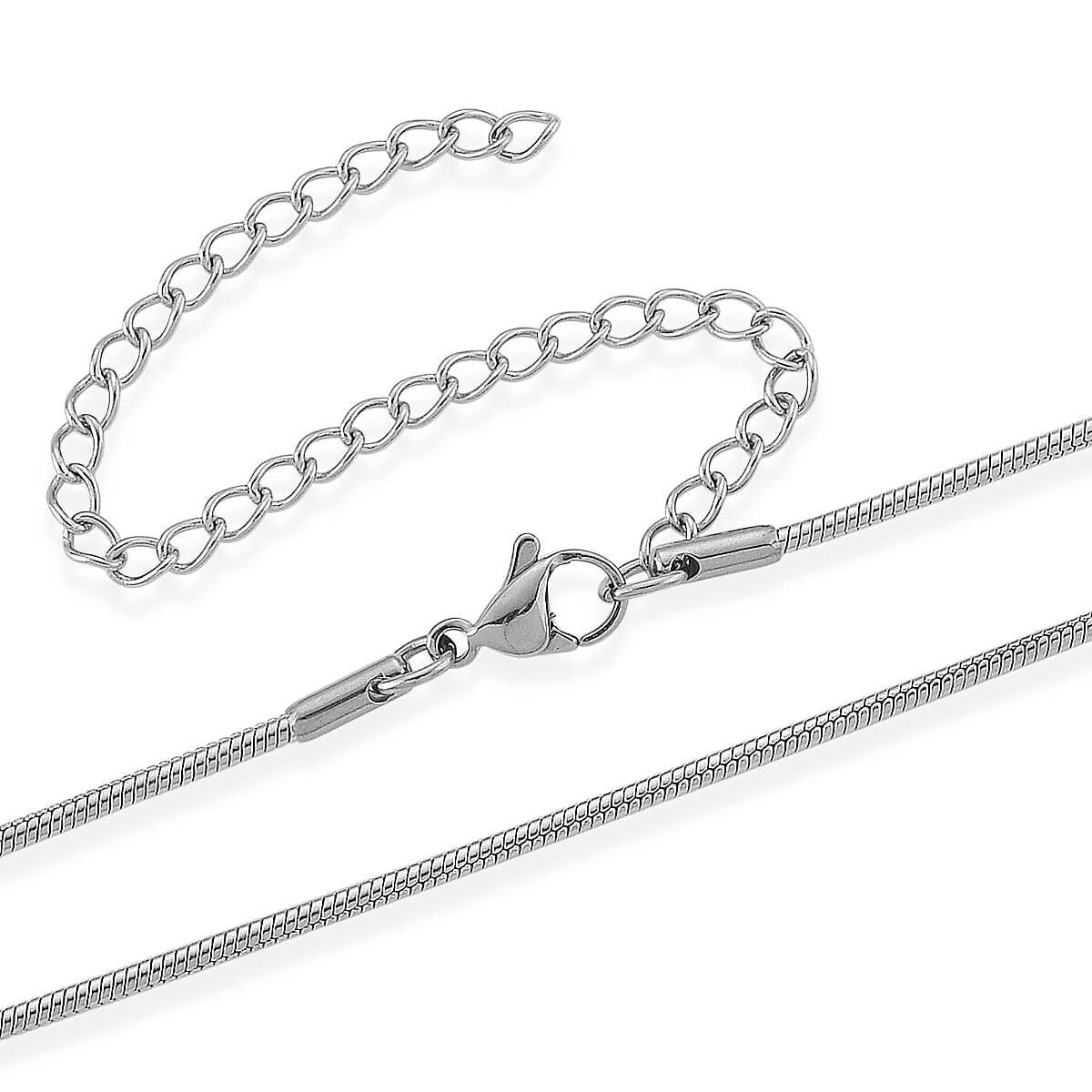 Lapis Lazuli 50.00 ctw Necklace in Stainless Steel 24 Inches