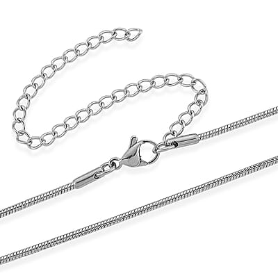 Lapis Lazuli 50.00 ctw Necklace in Stainless Steel 24 Inches