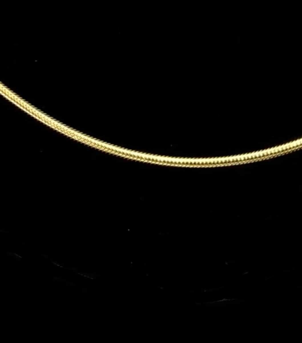 14K Yellow Gold Over Sterling Silver Fancy Necklace 24 Inches 10 Grams image number 1