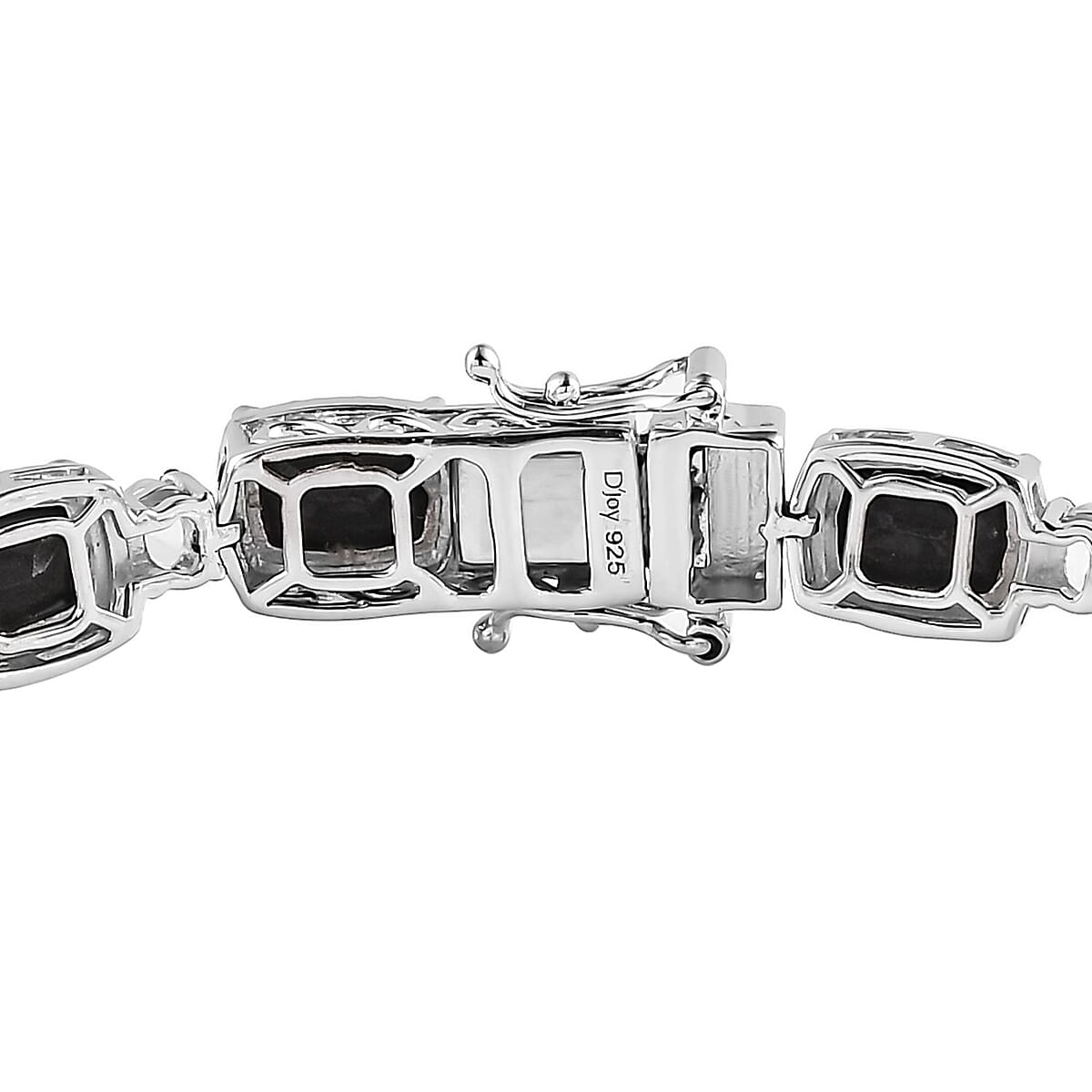 Black Tourmaline and White Topaz Bracelet in Platinum Over Sterling Silver (6.50 In) 22.15 ctw image number 3