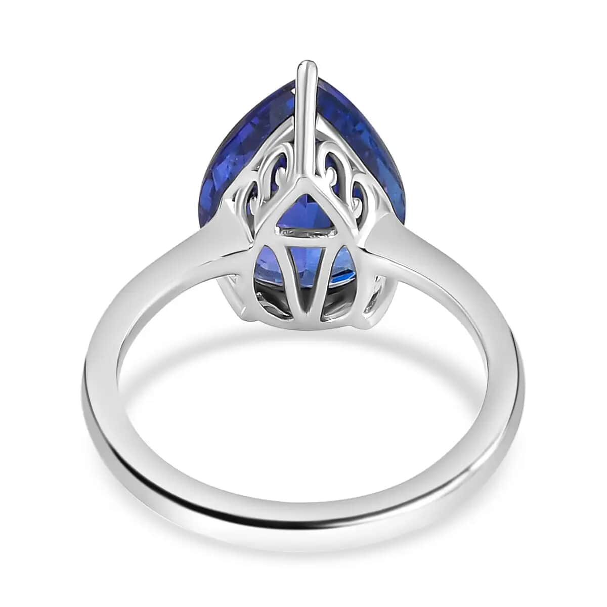 Rhapsody 950 Platinum AAAA Tanzanite Solitaire Ring (Size 10.0) 5.05 Grams 5.00 ctw image number 4