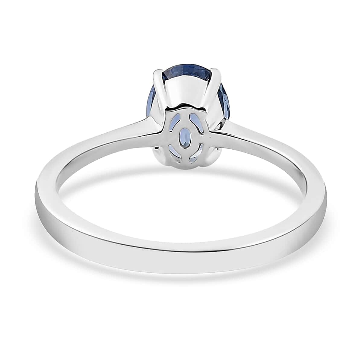 Iliana 18K White Gold AAA Royal Ceylon Sapphire Solitaire Ring (Size 5.5) 1.40 ctw