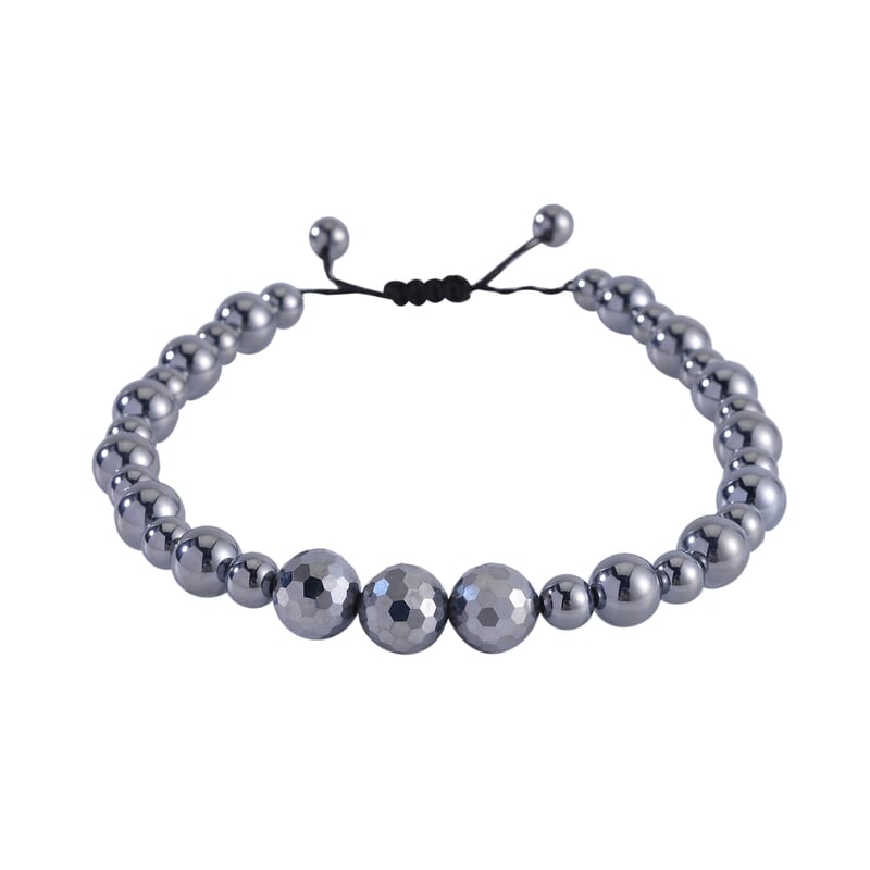 Terahertz Rice and Bead Stretch Anklet 73.35 ctw
