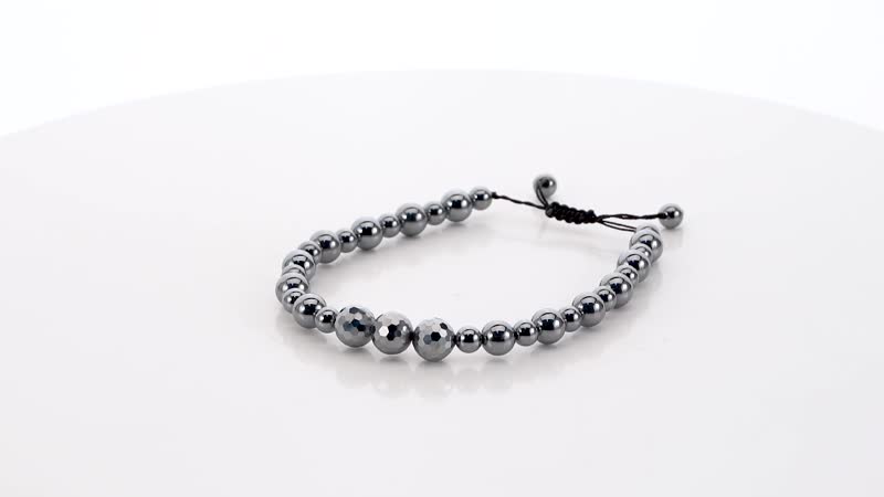 Terahertz Rice and Bead Stretch Anklet 73.35 ctw