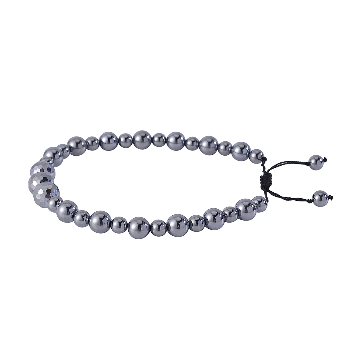 Terahertz Rice and Beaded Stretch Anklet 73.35 ctw image number 2