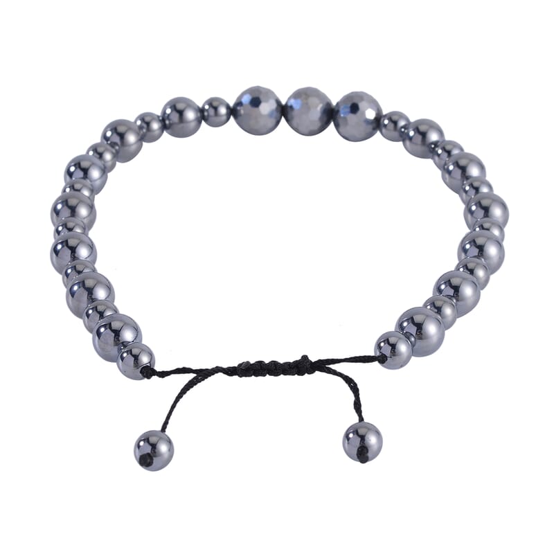 Terahertz Rice and Bead Stretch Anklet 73.35 ctw