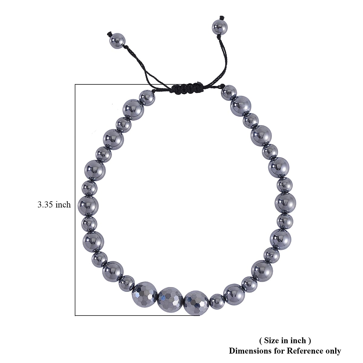 Terahertz Rice and Beaded Stretch Anklet 73.35 ctw image number 4