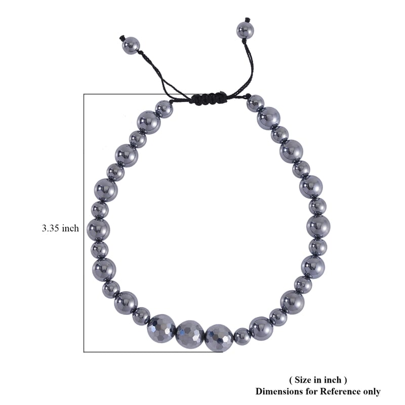 Terahertz Rice and Bead Stretch Anklet 73.35 ctw