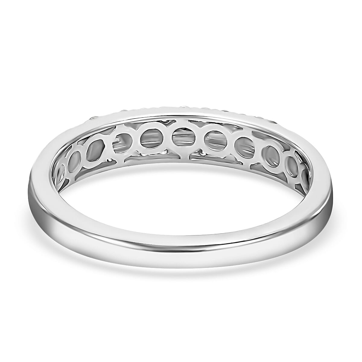 Rhapsody IGI Certified 950 Platinum E-F VS Diamond Ring (Size 5.5) 4.50 Grams 0.20 ctw