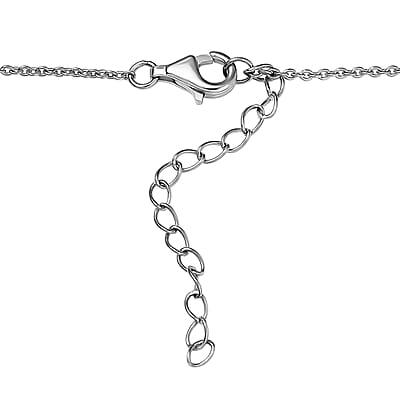 D'Joy Rose De France Aemthyst, Multi Gemstone Necklace in Platinum Over Sterling Silver 12.20 ctw (18 Inches)